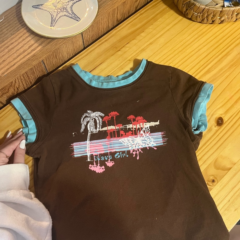 Y2K summer baby tee